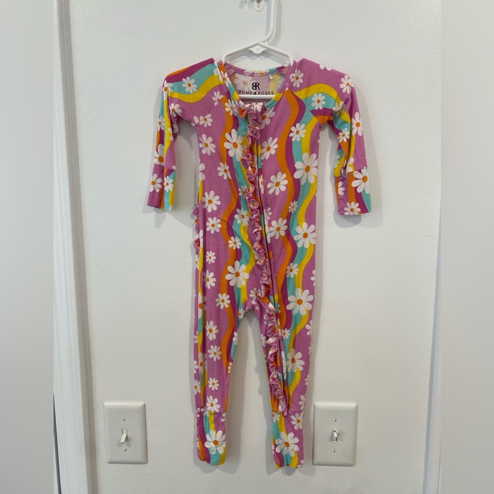 Bums & Roses Retro Floral Zippy 12-18